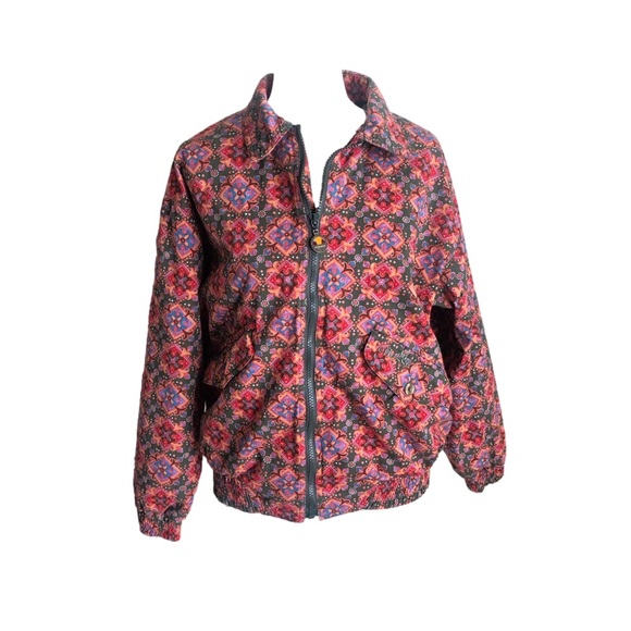 Ellesse Pink Full Zip-Up Collared Bomber Long Sleeve Jacket - Picture 1 of 8